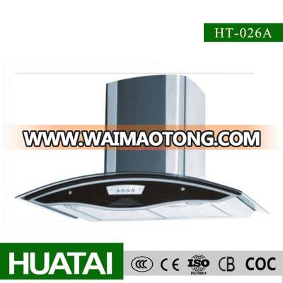 Black Colour Stainless Steel Push Botton Switch Chimney